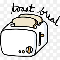 卡通美味早餐面包机