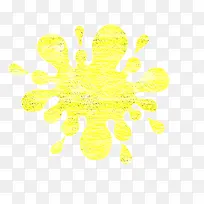 黄色液体的粉笔画