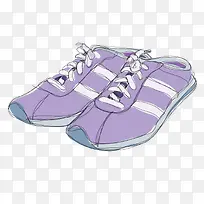 小紫蓝色运动鞋