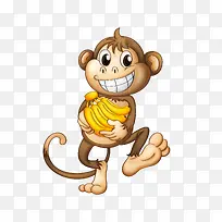 卡通可爱猴子免抠素材