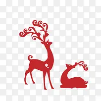 圣诞节素材麋鹿