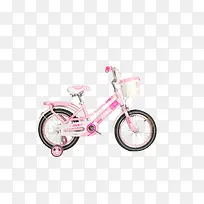 粉色少女自行车