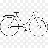 简笔自行车手绘图