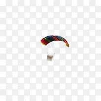 彩色的滑翔伞