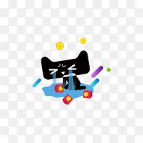 哭泣的卡通天猫LOGO