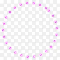 紫色发光圆圈