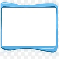 蓝色商品展示背景框
