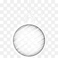 圣诞节白色吊球