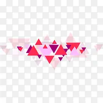粉色系三角背景海报