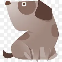 棕色可爱狗狗PNG