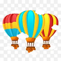 彩色氢气球设计素材