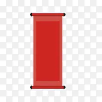 红色圆柱卷轴元素