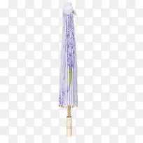 紫色花朵古韵水墨伞