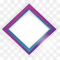 紫色菱形几何边框