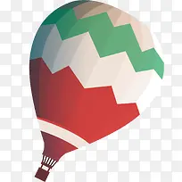 矢量图彩色的热气球