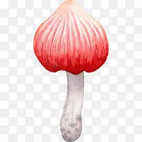 手绘卡通红色漂亮小蘑菇
