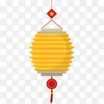 春节黄色灯笼挂饰