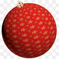 实物红色圣诞球