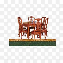传统技艺制作红木桌椅