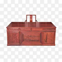 古典红色家具红木桌椅办公套装免