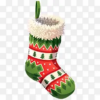 绿色圣诞节袜子