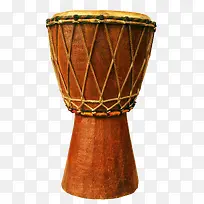 手绘棕色非洲手鼓