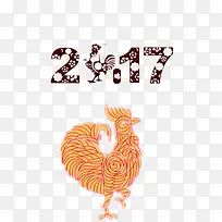 黄色公鸡17年新年图标
