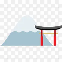 富士山矢量世界地标