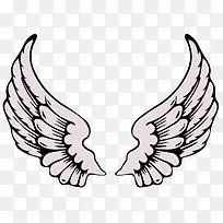 手绘天使的翅膀设计