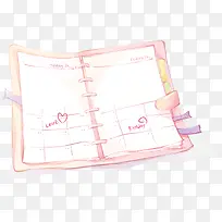 粉色的日记本