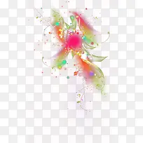 彩色花纹