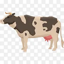 一头奶牛手绘图案