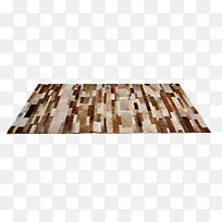 棕色花纹北欧地毯