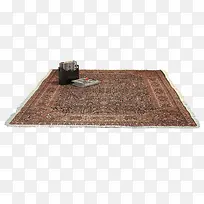 方形棕色北欧地毯