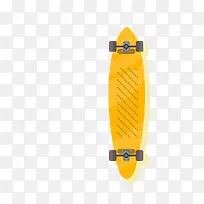 黄色时尚扁平滑板