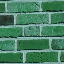 春意绿色砖墙素材