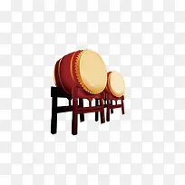 大鼓红色皮鼓