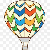 条纹热气球