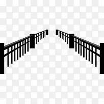 矢量桥护栏