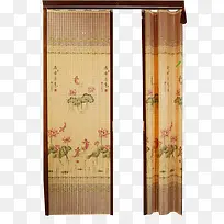 精致隔断帘竹帘免抠素材