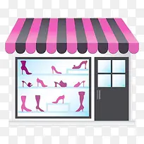 遮掩小店卡通可爱