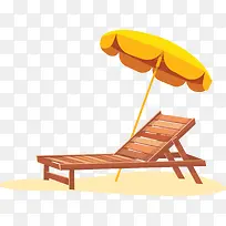 沙滩度假懒人躺椅