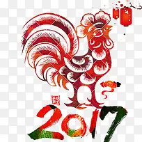 鸡年2017新年元素