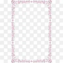 粉红色花纹边框相框
