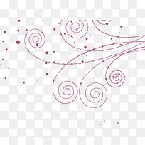 紫色线条花纹