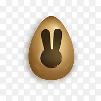 复活节金色兔子彩蛋