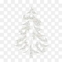 白色圣诞树