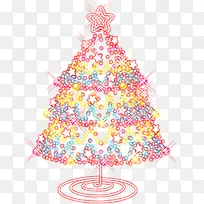 漂亮的粉色圣诞树