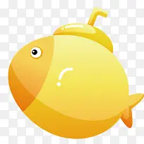 黄色的小鱼潜水艇设计
