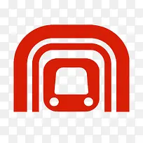 红色合肥地铁logo元素